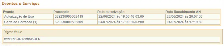 Carta de correção eletrônica